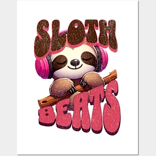 Chilled Sloth DJ – Music Lover Gift Shirt Posters and Art